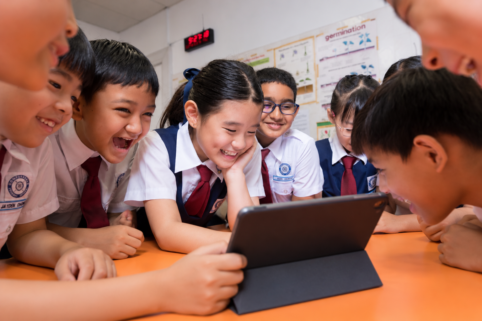 a group of students